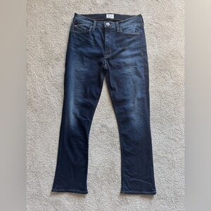 Hudson Harper High Rise Crop Baby Kick Flip Size 28